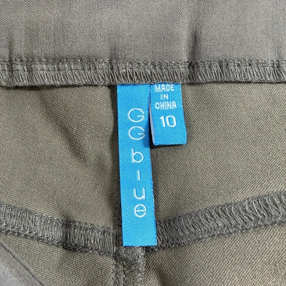 GG Blue Women Golf Pull-On Short Capri Gray Stretch Casual‎ Walking Athletic 10